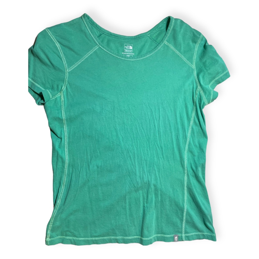 North Face Green Short Sleeve Shirt